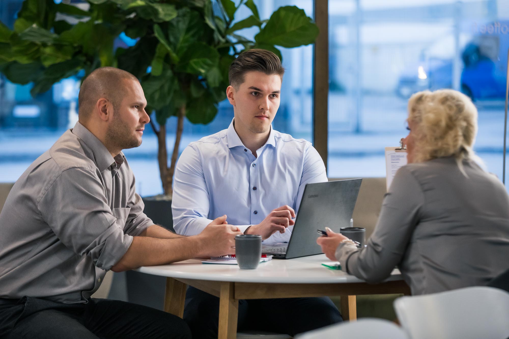 Entrepreneurs discussing.